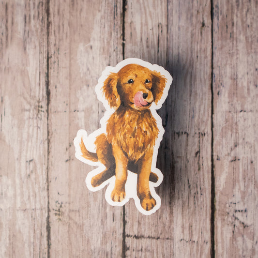 Sticker • Golden Retriever Pup