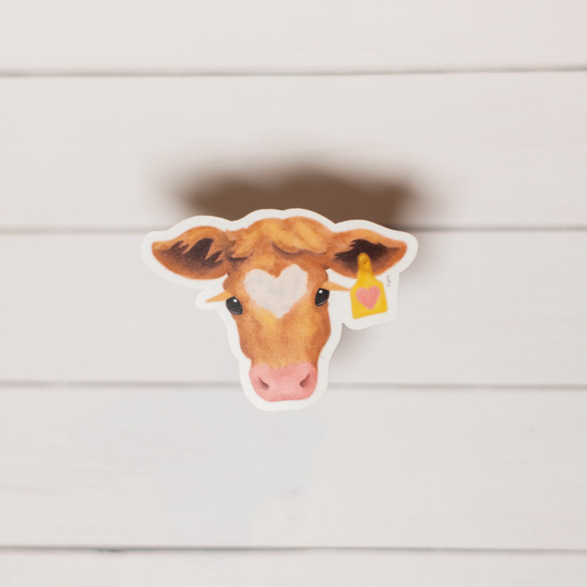 Sticker • Heart Ear Tag Calf