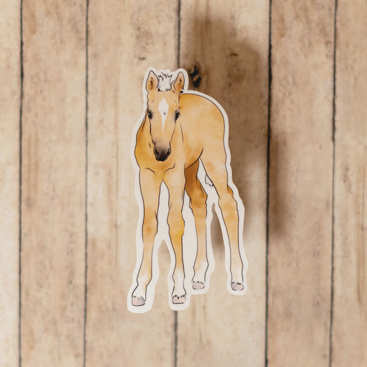 Sticker • Palomino Standing Foal